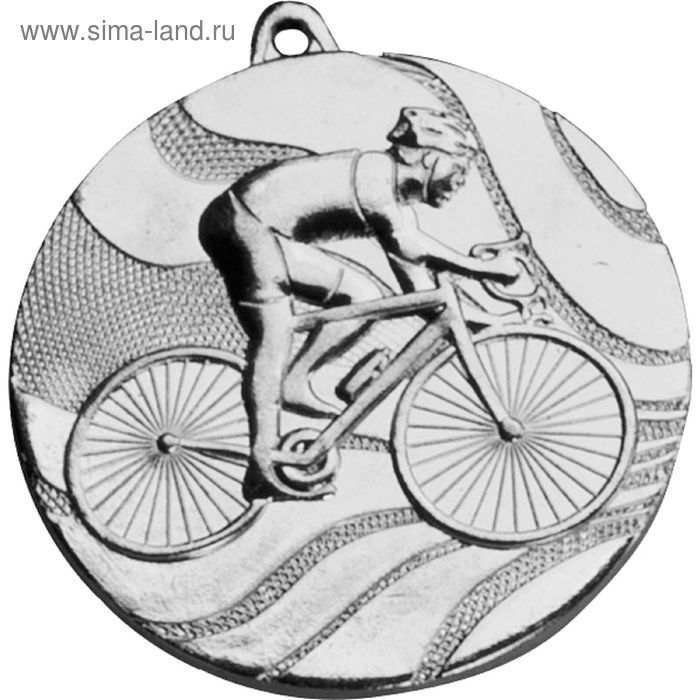 Медаль Велосипедист MMC5350/S, d=50 мм - Фото 1