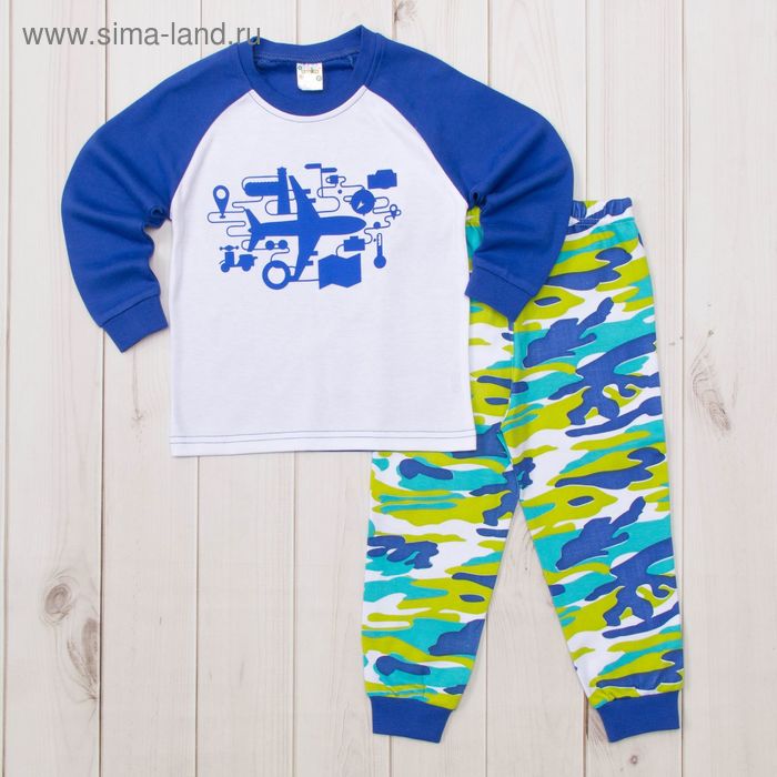 Пижама для мальчика, рост 80-86 (1,6 лет), цвета МИКС - Фото 1