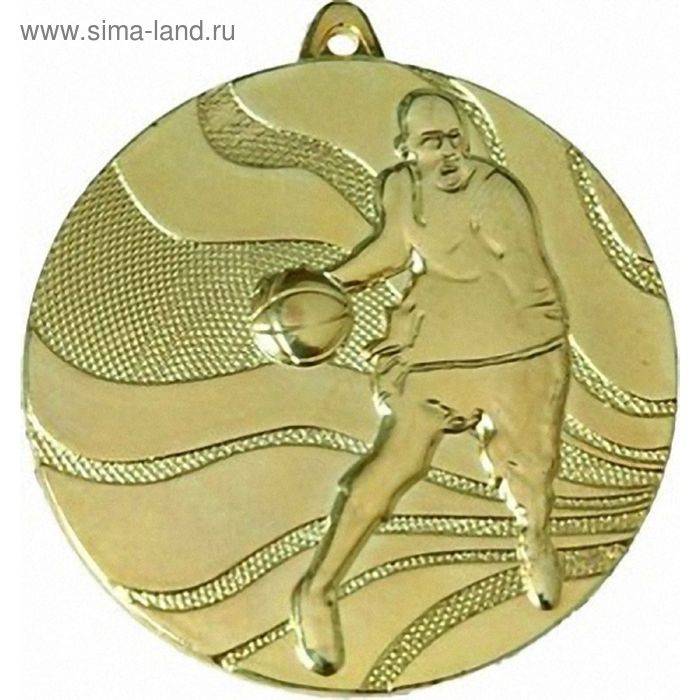 Медаль Баскетбол MMC2150/G, d=50 мм - Фото 1