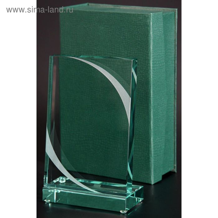 Награда стеклянная 220х140 мм, футляр в комплекте G023A - Фото 1
