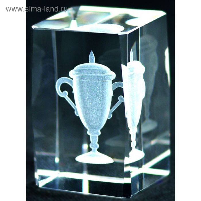Награда хрустальная Кубок 50х50х80 мм, в комплекте коробка KR5080/CUP - Фото 1