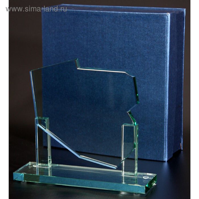 Награда стеклянная 210х180х12 мм, коробка в комплекте G030 - Фото 1
