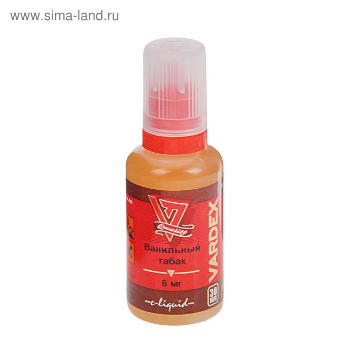 Жидкость для многоразовых ЭИ Vardex, ванильный табак, 6 мг, 30 мл - Фото 1
