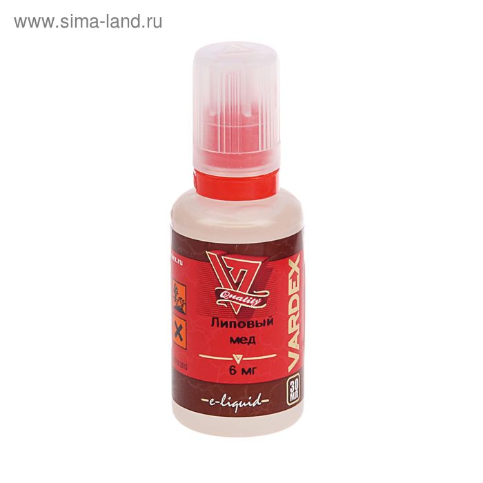 Жидкость для многоразовых ЭИ Vardex, липовый мед, 6 мг, 30 мл - Фото 1