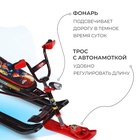 Снегокат Snowdrive с роботом, с фонариком, красный, чёрный, СНД3/Р2 Nika Kids - Фото 2