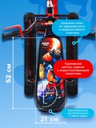 Снегокат Snowdrive с роботом, с фонариком, красный, чёрный, СНД3/Р2 Nika Kids - Фото 2