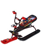 Снегокат Snowdrive с роботом, с фонариком, красный, чёрный, СНД3/Р2 Nika Kids - Фото 5