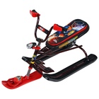 Снегокат Snowdrive с роботом, с фонариком, красный, чёрный, СНД3/Р2 Nika Kids - Фото 6