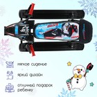 Снегокат Nika Snowpatrol «Гонки», СНД2/Г2, со спинкой и ремнём безопасности, цвет чёрный - Фото 3