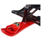 Снегокат Ника-Snowpatrol «Робот», СНД2/Р2, со спинкой и ремнём безопасности, цвет чёрный/красный - Фото 7