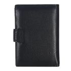 Портмоне мужское 2 в1: отдел для автодокументов, 2 отдела, отдел для монет, отдел для карт, чёрное - Фото 2