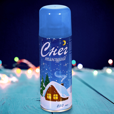 Спрей снег, цвет голубой, 250 мл