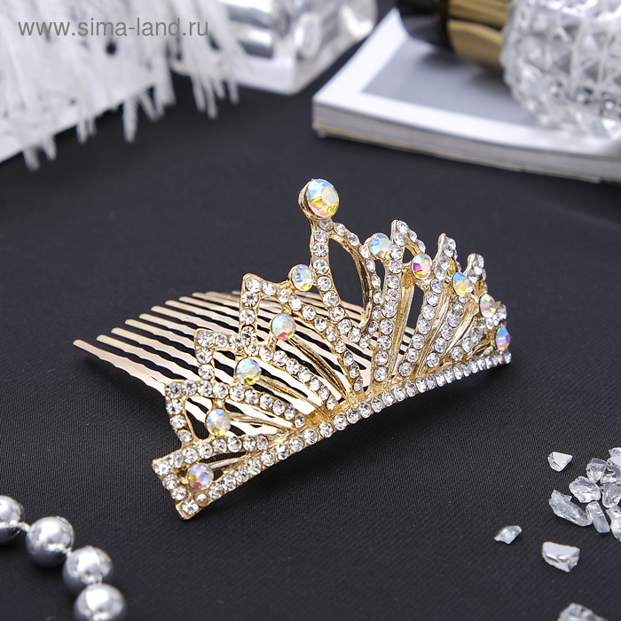 Диадема для волос «Королевская особа», веер, 3.8×7.5 см - Фото 1