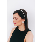 Ободок для волос «Жемчужный рай», шарики и бусины, 0.6 см, белый - Фото 4