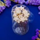 Шпилька для волос "Дафна" цветок, жемчужинки 6,2см - Фото 2