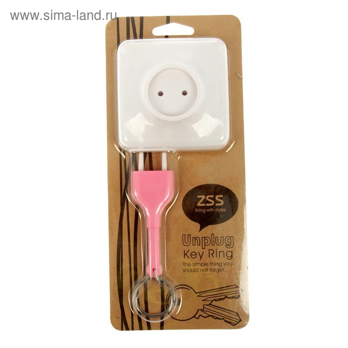 Ключница на стену интерьерная "Розетка и вилка" МИКС 19,5х7,5х2 см - Фото 1