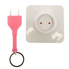 Ключница на стену интерьерная "Розетка и вилка" МИКС 19,5х7,5х2 см - Фото 2