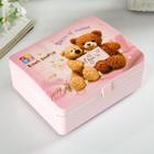 Шкатулка музыкальная механическая «Мишки с запиской», пластик, 15×12×7 см - Фото 4