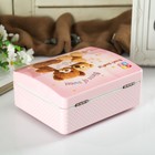 Шкатулка музыкальная механическая «Мишки с запиской», пластик, 15×12×7 см - Фото 5