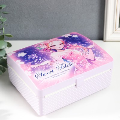 Шкатулка музыкальная механическая «Аниме», пластик, 15×12×7 см