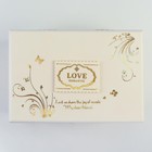 Шкатулка музыкальная механическая «Белый комод с золотым узором», пластик, 15.5×10.7×8.5 см - Фото 5