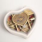 Музыкальная шкатулка механическая «Сердце белое», пластик, 15.5×14×7.5 см - Фото 4
