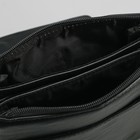 Планшет мужской, 5 отделов, 2 наружных кармана, регулируемый ремень, чёрный - Фото 5