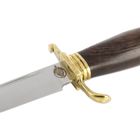 Нож нескладной кованая сталь НКВД (5511)к, рукоять-венге, сталь 95х18 - Фото 4