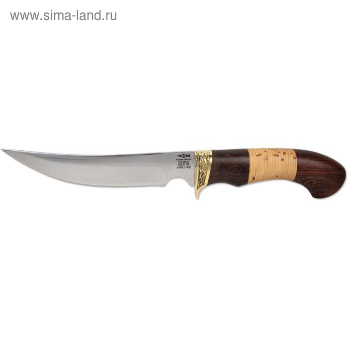 Нож нескладной кованая сталь РЫБАЦКИЙ (3372)к, рукоять-венге/береста, сталь 95х18 - Фото 1