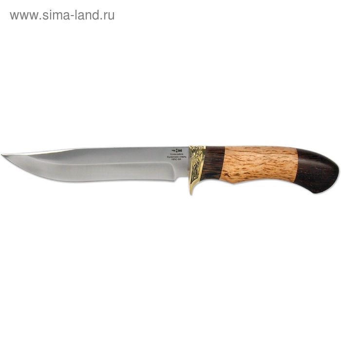 Нож нескладной булатная сталь ГЕПАРД (5218)б, рукоять-венге/карельская береза, булатная сталь 163740 - Фото 1