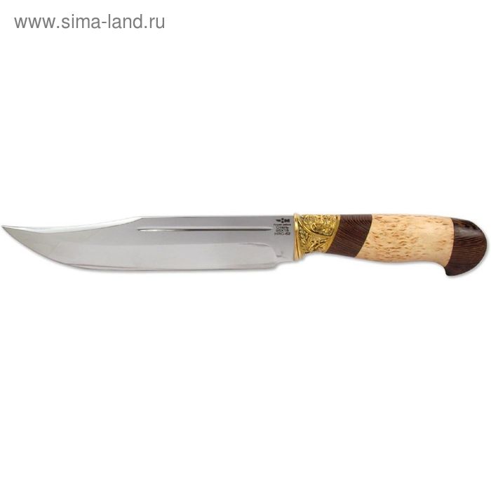 Нож нескладной кованая сталь ИРБИС (4202)к, рукоять-венге/карельская береза, сталь 95х18 - Фото 1