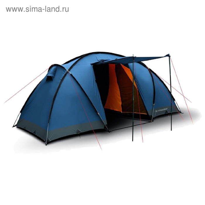 Палатка Trimm Family COMFORT II, синяя 4+2, (150+150+150) см * 230 см *190 см - Фото 1