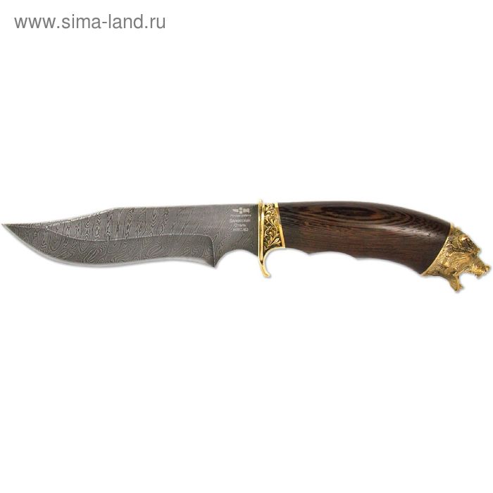 Нож нескладной СКАЛА (0001)д, рукоять-венге, дамасская сталь - Фото 1