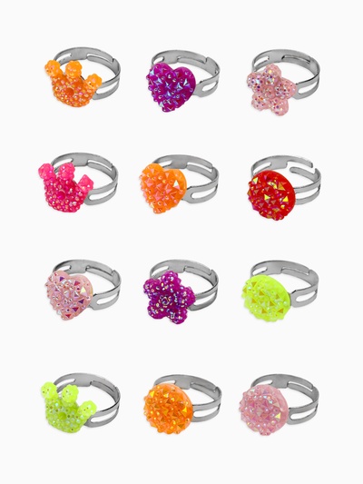 Кольцо «Выбражулька. Блёстка», МИКС, безразмерное, форма МИКС