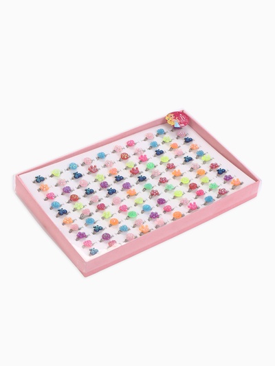 Кольцо «Выбражулька. Блёстка», МИКС, безразмерное, форма МИКС