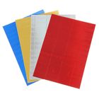 Картон цветной гофрированный металлизированный А4 4 листа, 4 цвета Бумажный вихрь, МИКС - Фото 2