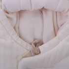 Конверт меховой вязаный "Мишки на качелях", рост 68-74 см, цвет молочный К196 - Фото 4