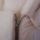 Конверт меховой с капюшоном "Мишка в штанишках", рост 68-74 см, цвет молочный К197 - Фото 2