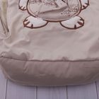 Конверт меховой с капюшоном "Мишка в штанишках", рост 68-74 см, цвет молочный К197 - Фото 7