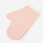 Набор для купания (полотенце-уголок, рукавица) 100х110 см, цвет персиковый МИКС - Фото 3