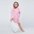Халат махровый для девочки, рост 110-116 см, цвет розовый - фото 8487897