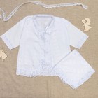 Набор крестильный для мальчика (рубашка, уголок 80*80 см), рост 68-74 см, цвет белый К3 - Фото 1
