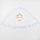 Полотенце-уголок для крещения с вышивкой, размер 100х100 см, цвет белый К40/1 - фото 9891469