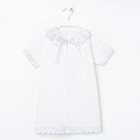 Рубашка крестильная для девочки, цвет белый, рост 86-92 см - Фото 3