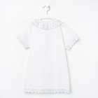 Рубашка крестильная для девочки, цвет белый, рост 86-92 см - Фото 4