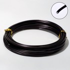 Проволока для плетения d=2 мм, намотка 5 м, цвет чёрный - Фото 2