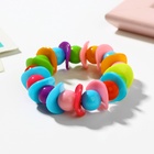 Браслет детский «Выбражулька», волна с бусинками, цветной - Фото 2