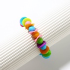 Браслет детский «Выбражулька», волна с бусинками, цветной - Фото 3