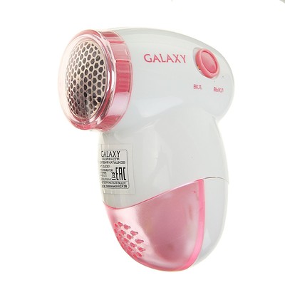Машинка для удаления катышков Galaxy GL 6301, от батареек 2хАА, бело-розовая