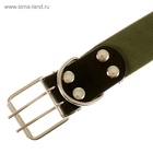 Ошейник брезентовый однослойный, 84×4.5 см, ОШ 50-70 см, хаки - Фото 6